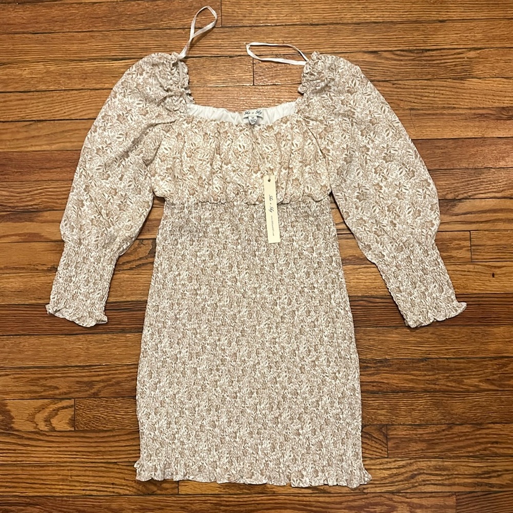 NWT Floral Smocked Dress